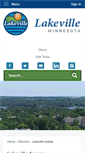Mobile Screenshot of lakevillearenas.org