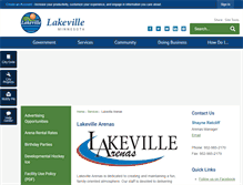 Tablet Screenshot of lakevillearenas.org